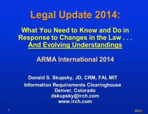 what you need to know and do in response to changes n the law and evolving understandings